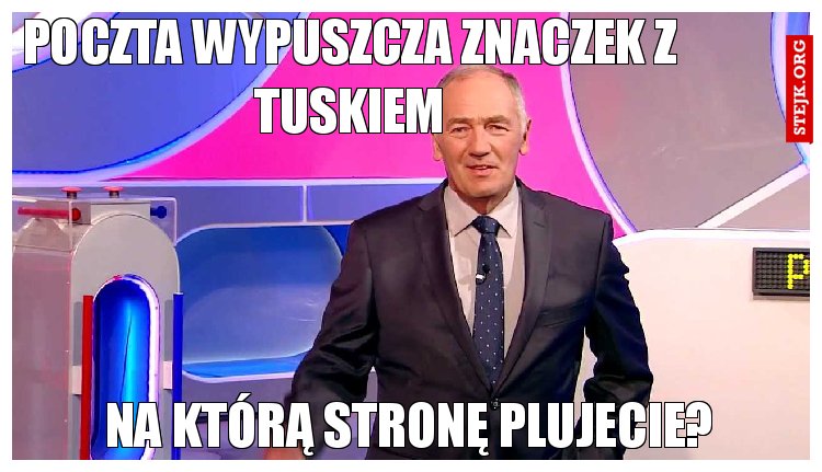 Poczta wypuszcza znaczek z Tuskiem