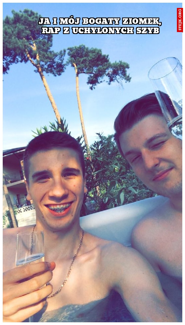 Ja i mój bogaty ziomek, rap z uchylonych szyb