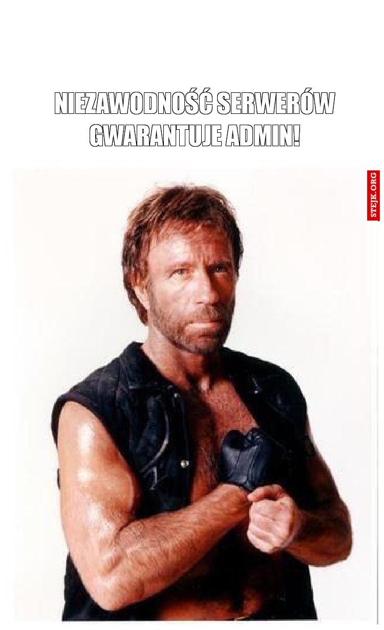 Niezawodność serwerów gwaranttestuje admin!