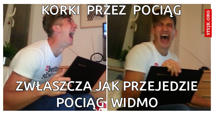 KORKI  PRZEZ  POCIĄG