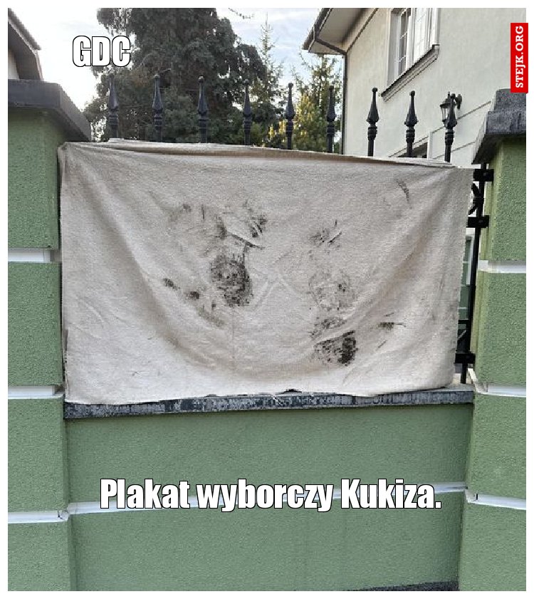 Plakat wyborczy Kukiza.