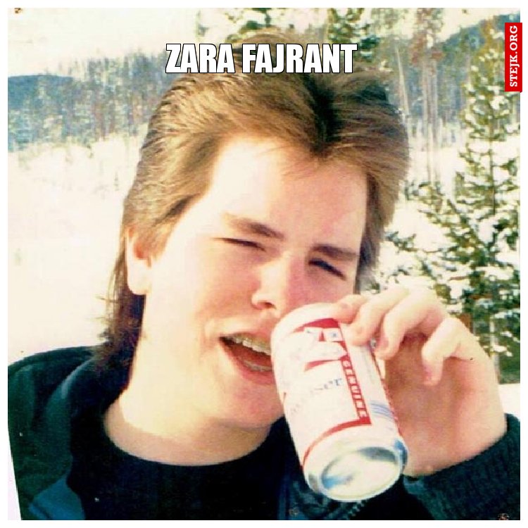 zara fajrant