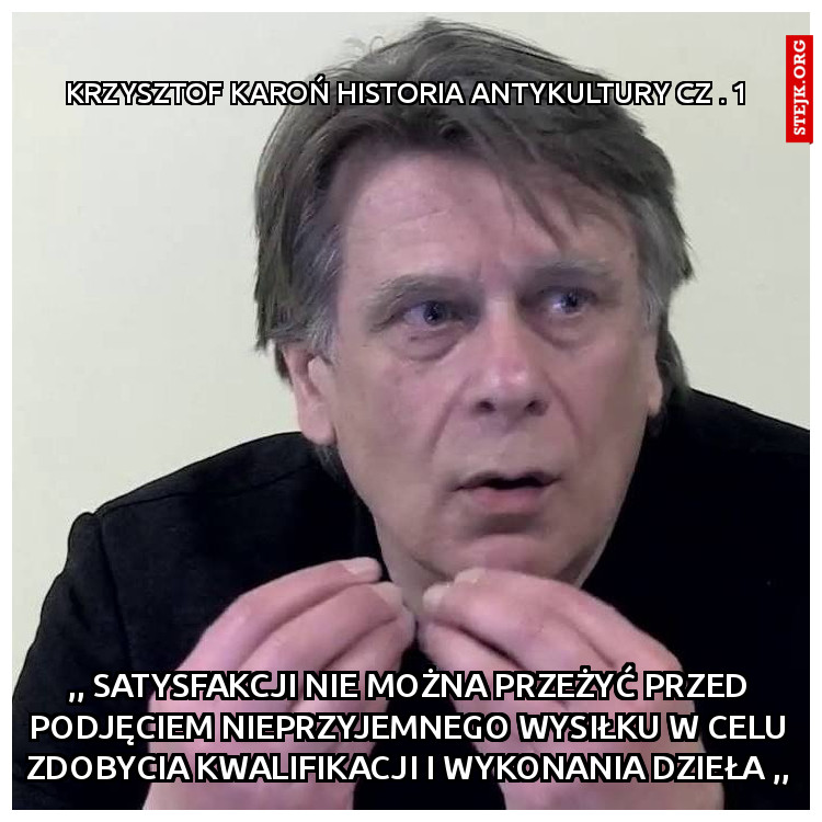 krzysztof karoń historia antykultury cz . 1