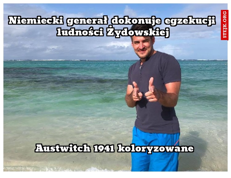 Niemiecki generał dokonuje egzekucji ludności Żydowskiej