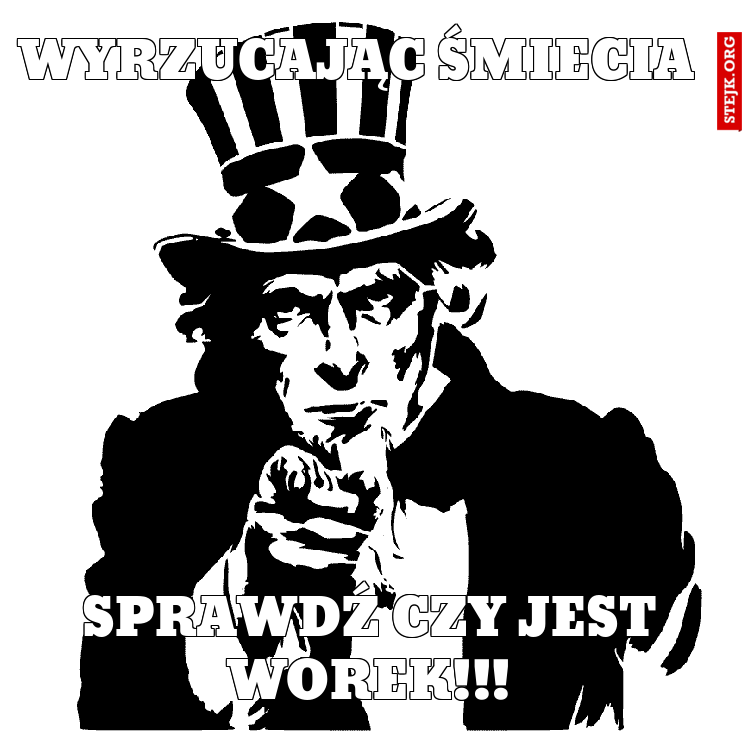 wyrzucając Śmiecia