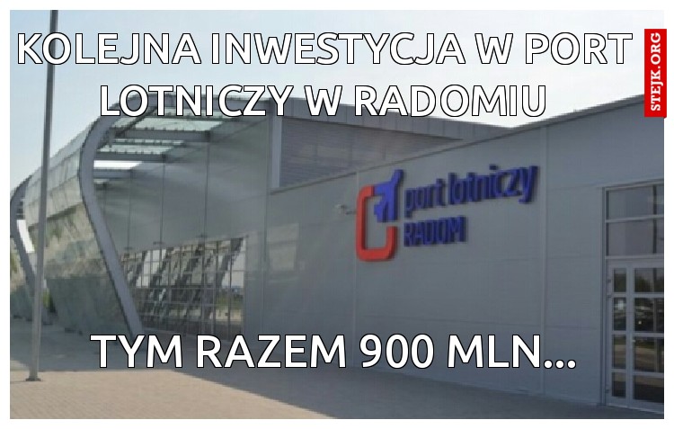 Kolejna inwestycja w port lotniczy w Radomiu