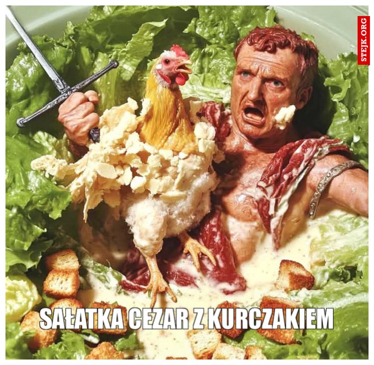 Sałatka Cezar z kurczakiem 