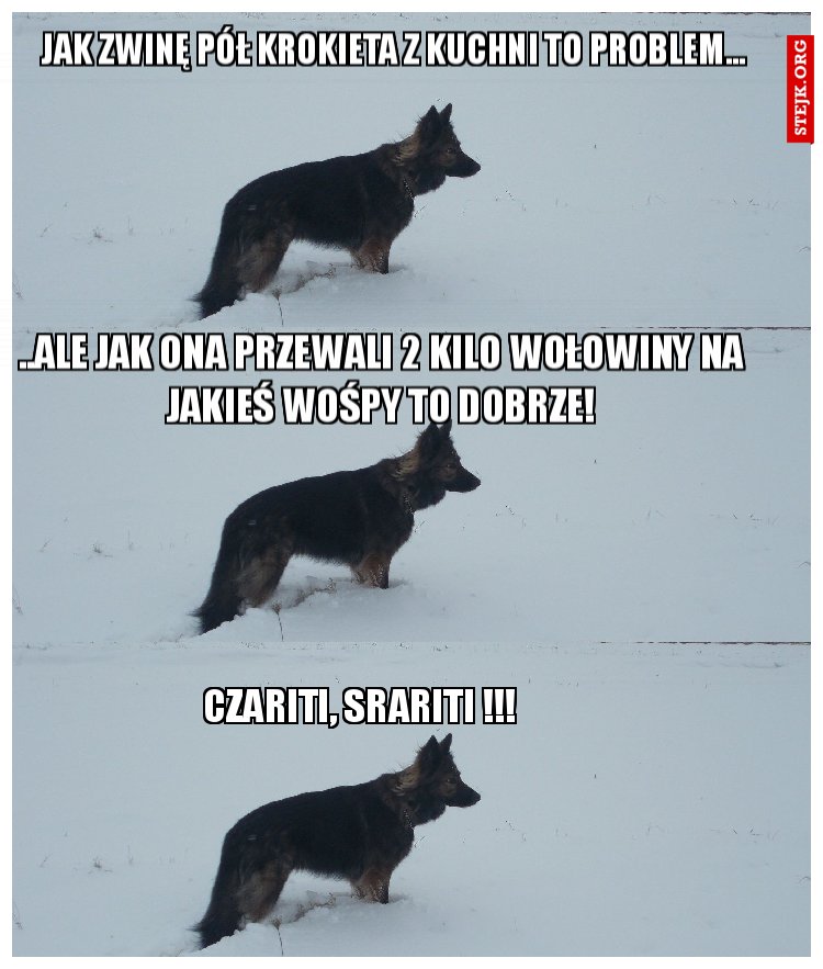 Jak zwinę pół krokieta z kuchni to problem...