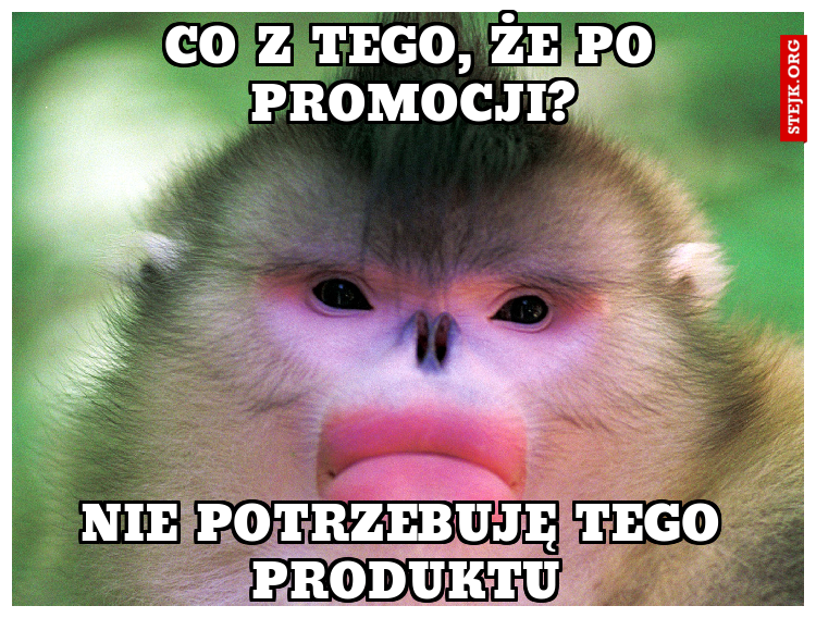 Co z tego, że po promocji?