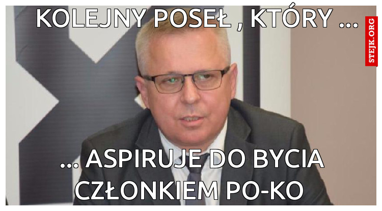 Kolejny Poseł , który ...