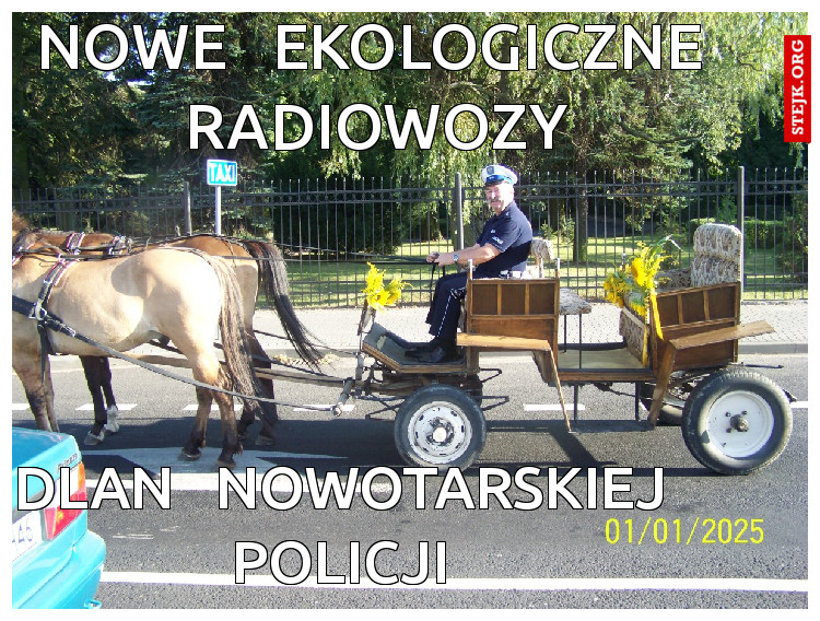 nowe   ekologiczne  radiowozy