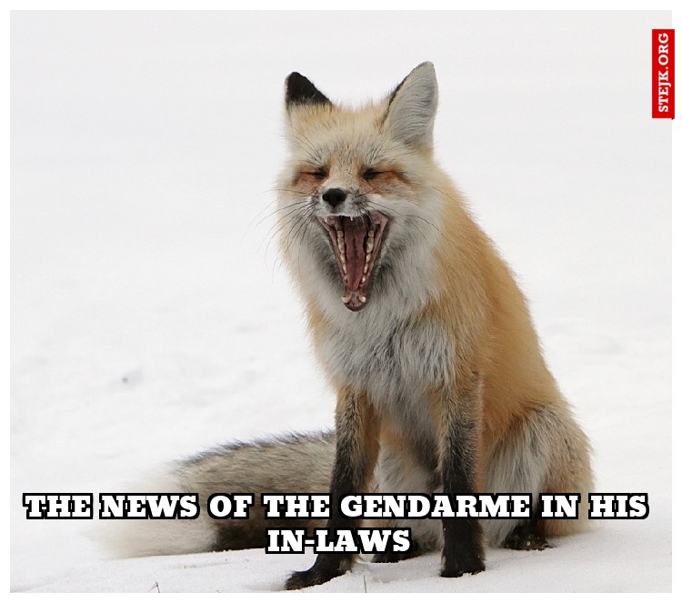 the news of the gendarme in his in-laws