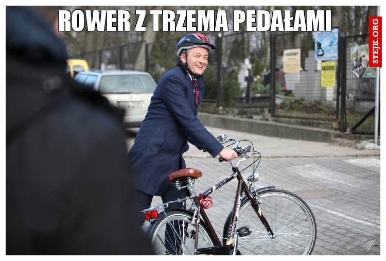 Rower z trzema pedałami