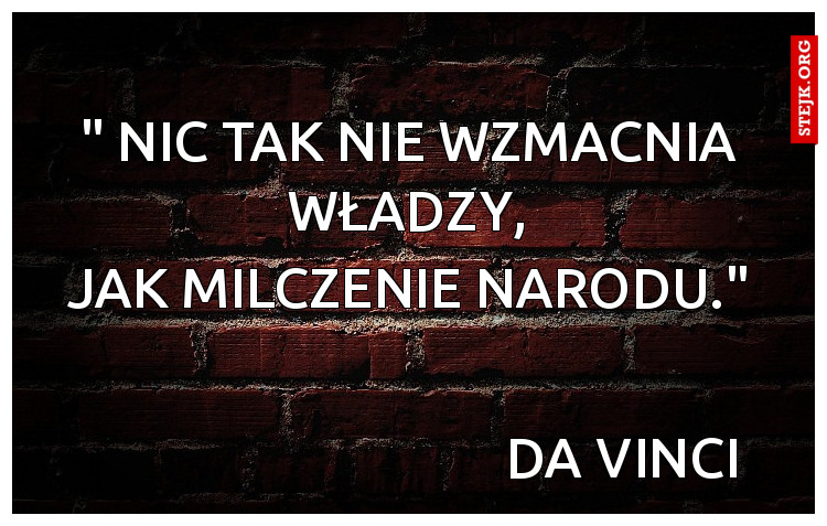 " nic tak nie wzmacnia władzy,