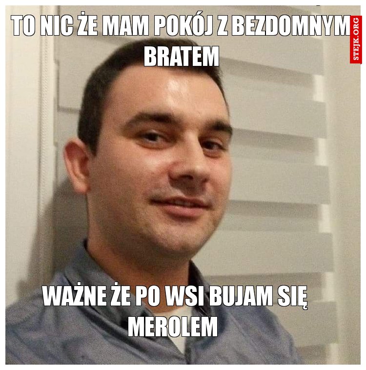 WAŻNE ŻE PO WSI BUJAM SIĘ MEROLEM 