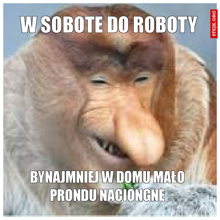 W sobote do roboty