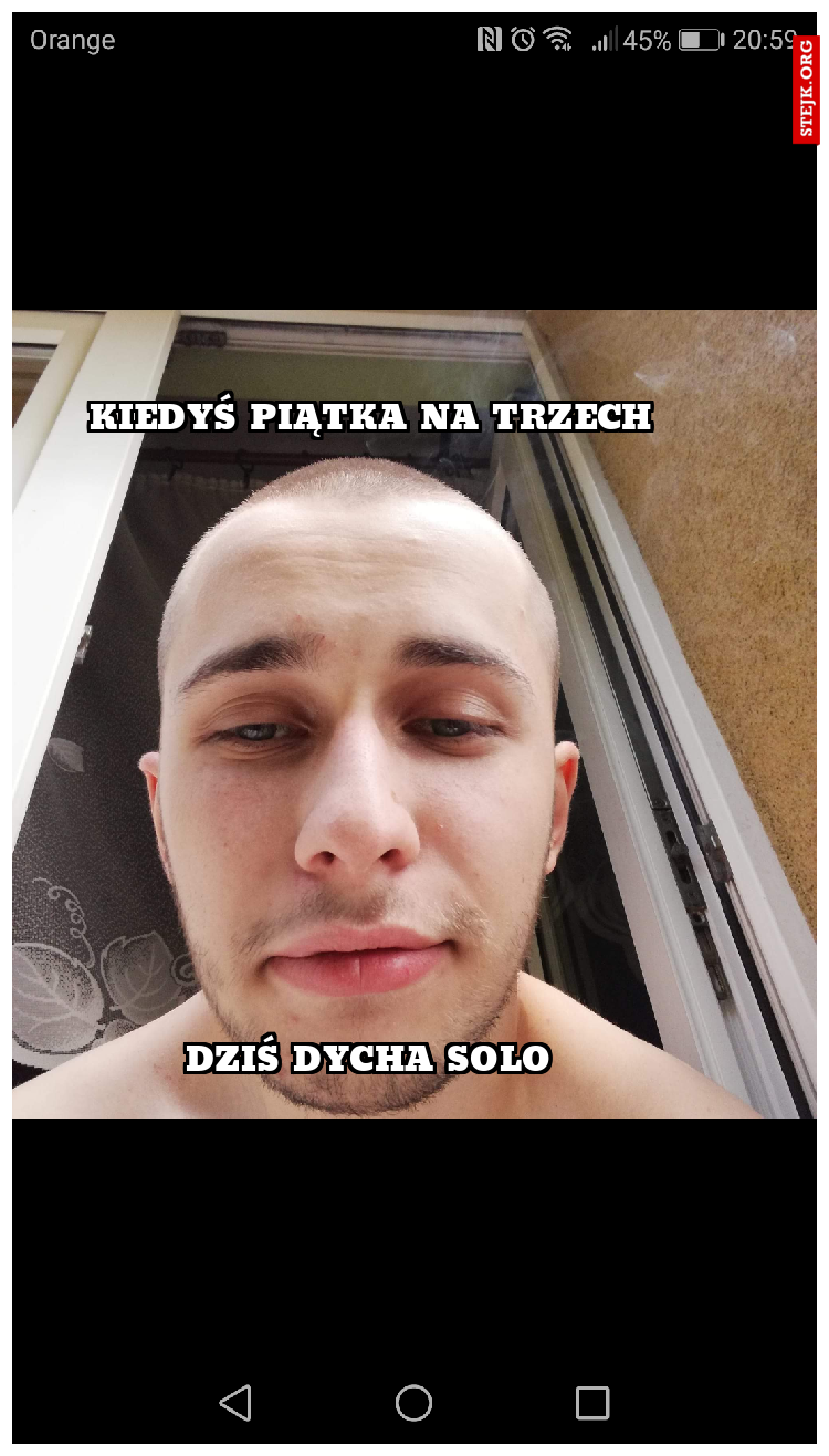 Jestem Piotrek, nie pije 40 dni. Nie, że z rzędu, tak ogólnie