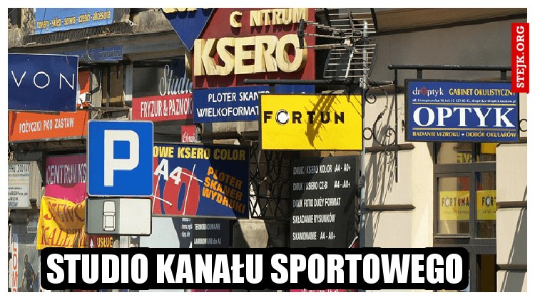 Studio kanału sportowego