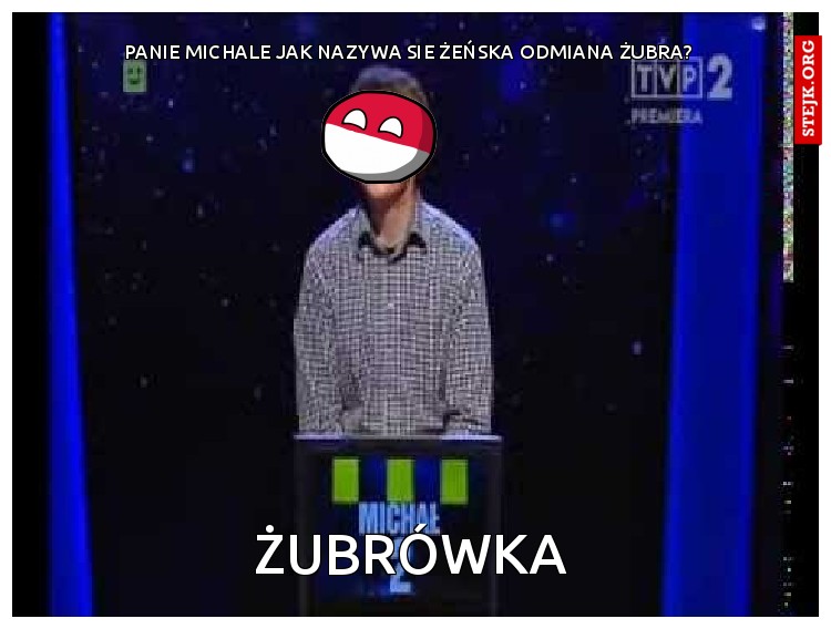 panie michale jak nazywa sie żeńska odmiana żubra?