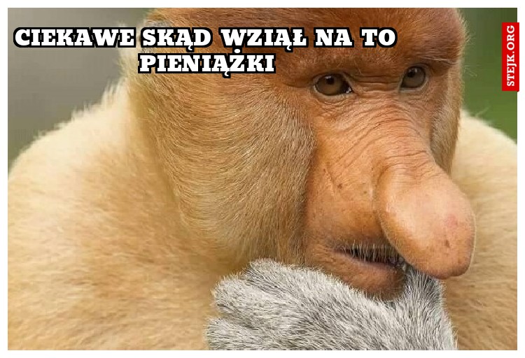 Ciekawe skąd wziął na to pieniążki