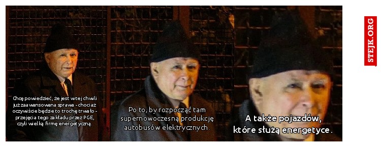Chcę powiedzieć, że jest w tej chwili już zaawansowana sprawa - chociaż oczywiście będzie to trochę trwało - przejęcia tego zakładu przez PGE, czyli wielką firmę energetyczną.