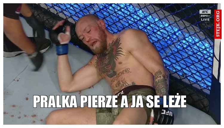 Pralka pierze a ja se leże 