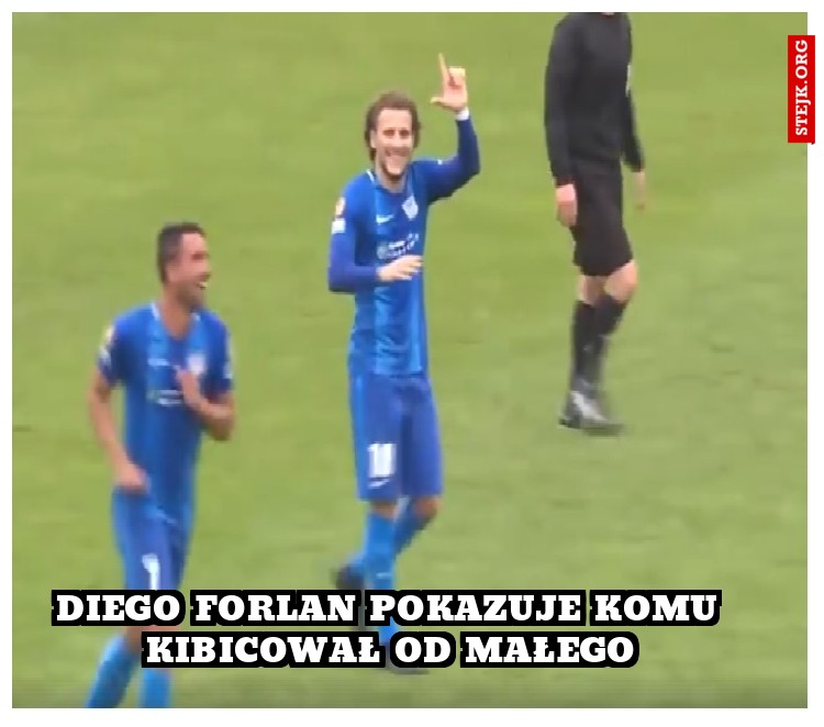 Diego forlan pokazuje komu kibicował od małego