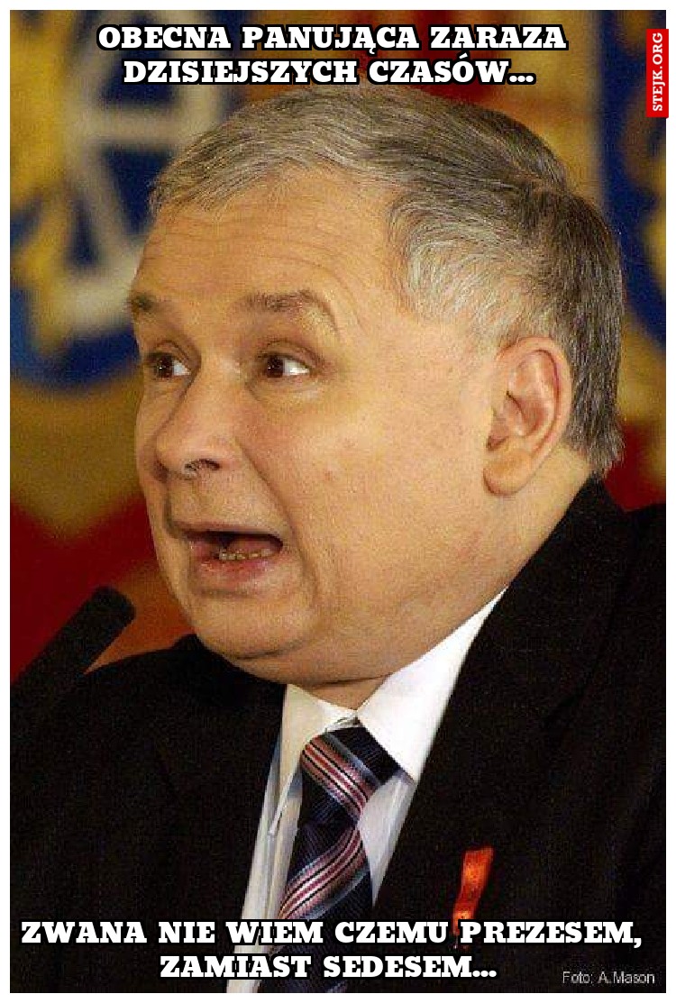 Obecna panująca zaraza dzisiejszych czasów... 