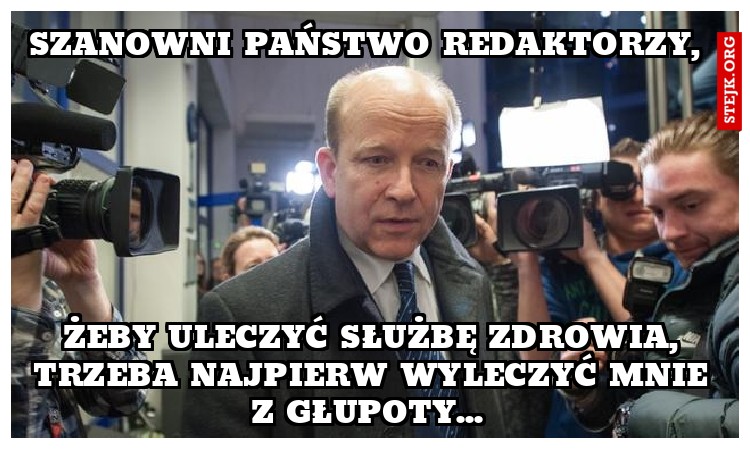Szanowni państwo redaktorzy, 