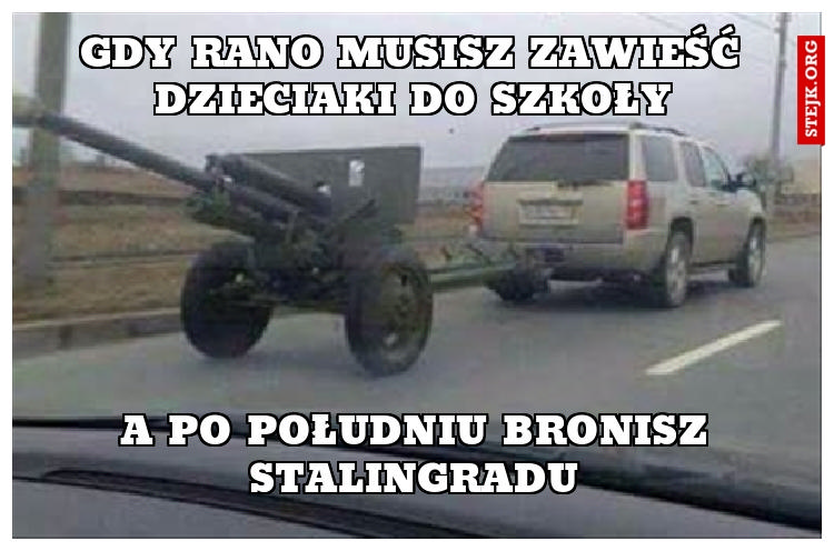 Gdy rano musisz zawieść dzieciaki do szkoły