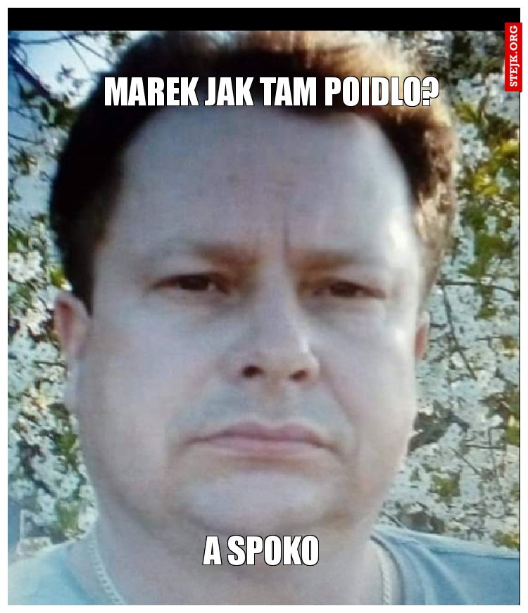 Marek jak tam poidlo?