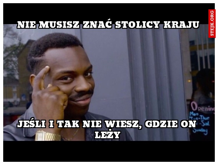 NIE MUSISZ ZNAĆ STOLICY KRAJU