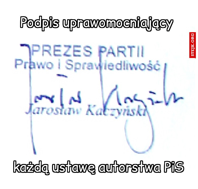 Podpis uprawomocniający 