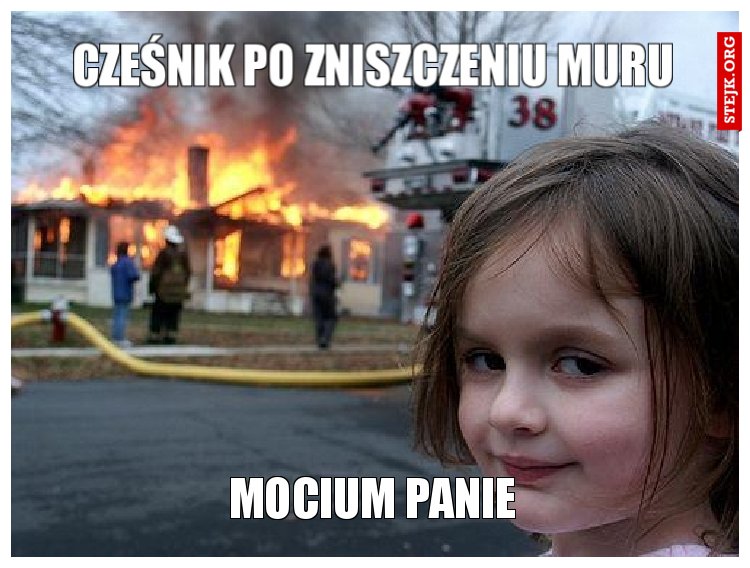 cześnik po zniszczeniu muru