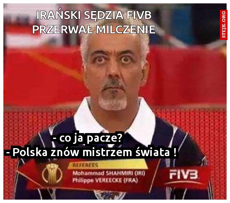 irański sędzia FIVb przerwał milczenie