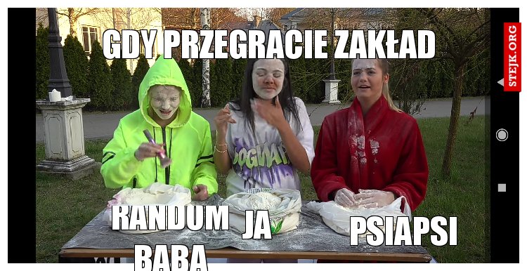 Gdy przegracie zakład