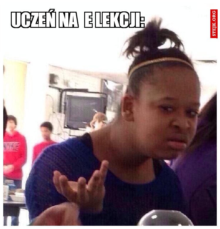 uczeń na  e lekcji: