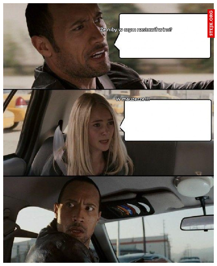 Że niby w czym nastawił wino?