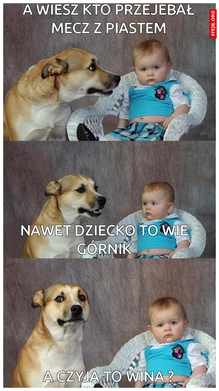 A wieszkto przejebał meczz Piastem Górnik
