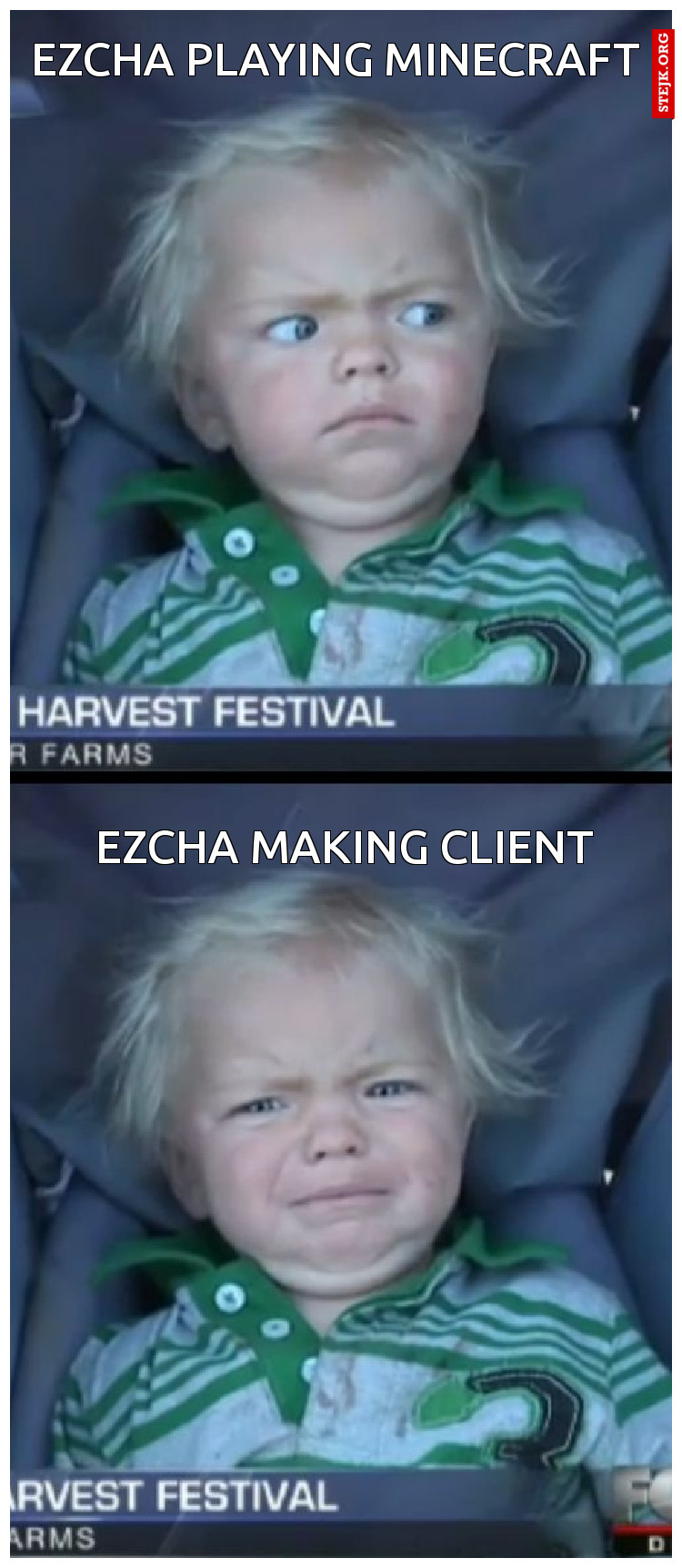 ezcha playing minecraft