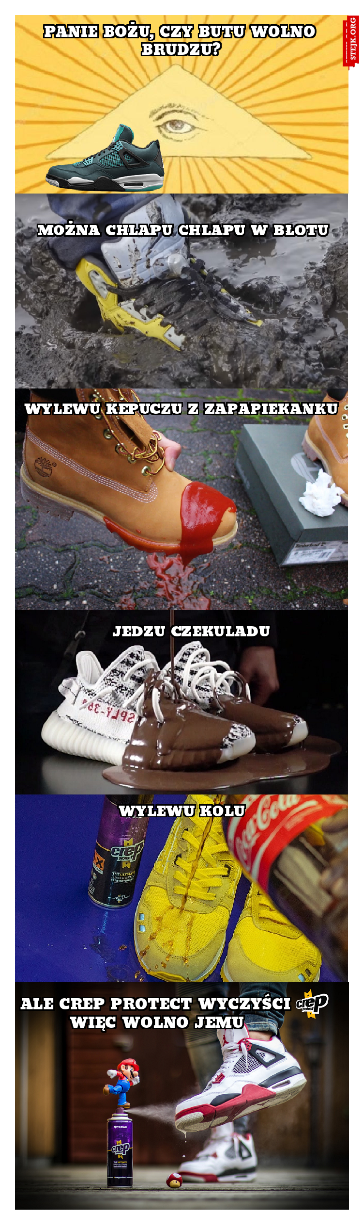 ale crep protect wyczyści więc wolno jemu