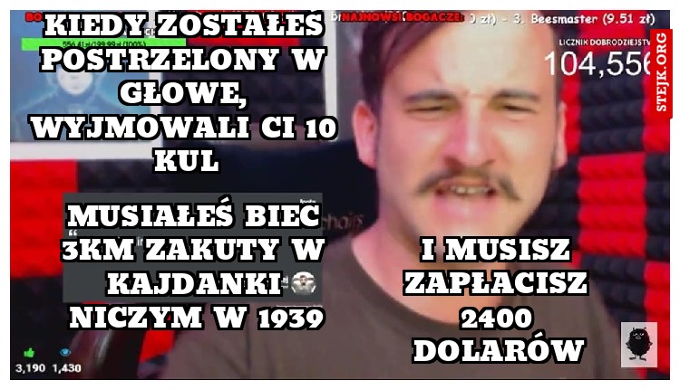 KIEDY ZOSTAŁEŚ POSTRZELONY W GŁOWE, WYJMOWALI CI 10 KUL