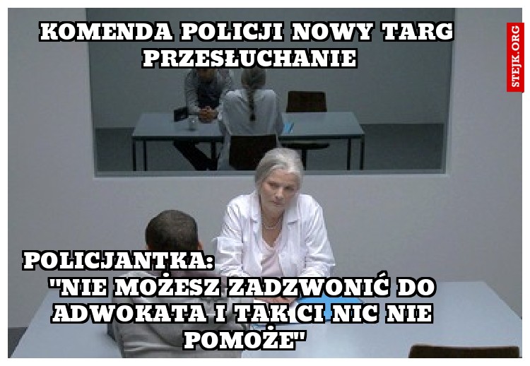 komenda policji nowy targ przesłuchanie