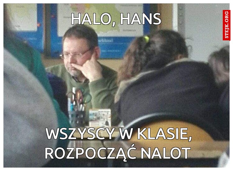 Halo, hans