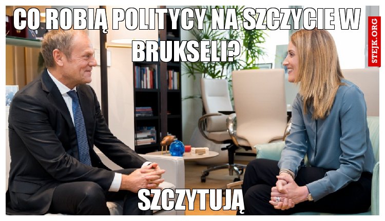 Co robią politycy na szczycie w brukseli?