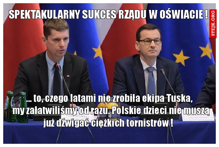 Spektakularny sukces Rządu w oświacie !