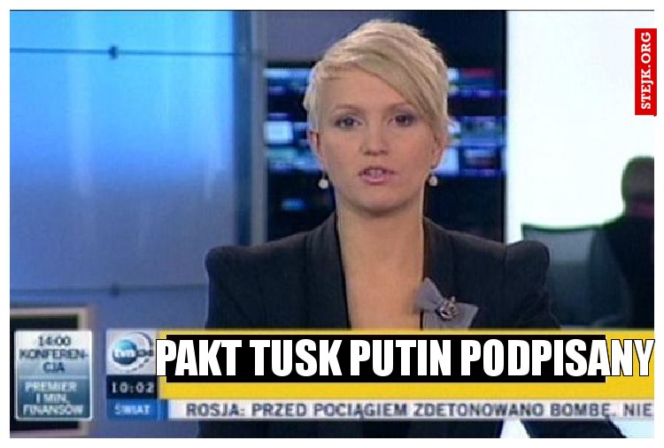 Pakt tusk Putin podpisany