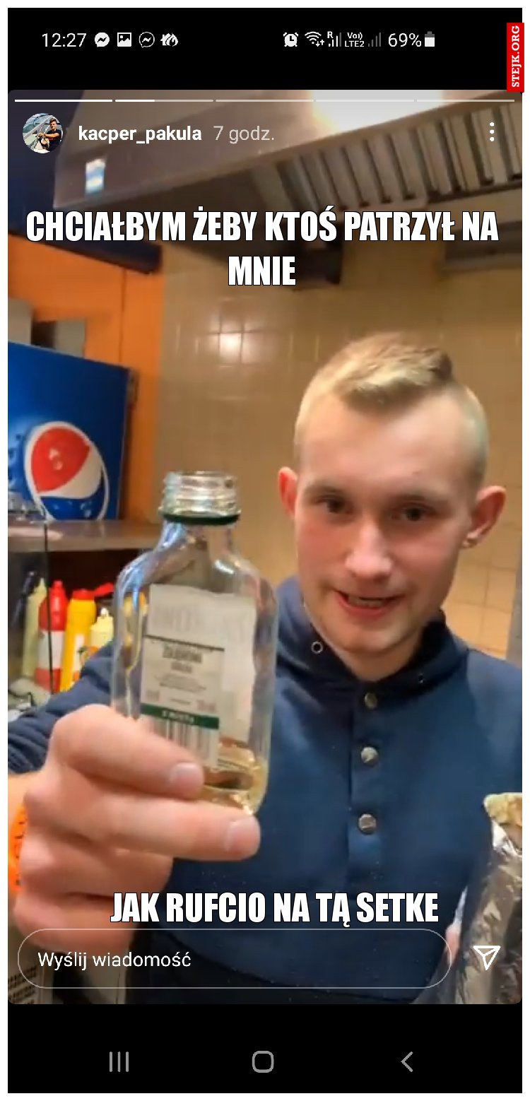 Chciałbym żeby ktoś patrzył na mnie