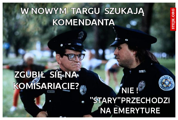 w nowym  targu  szukają  komendanta