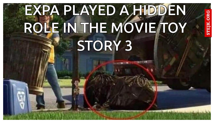 EXPA played a hidden role in the movie TOY STORY 3